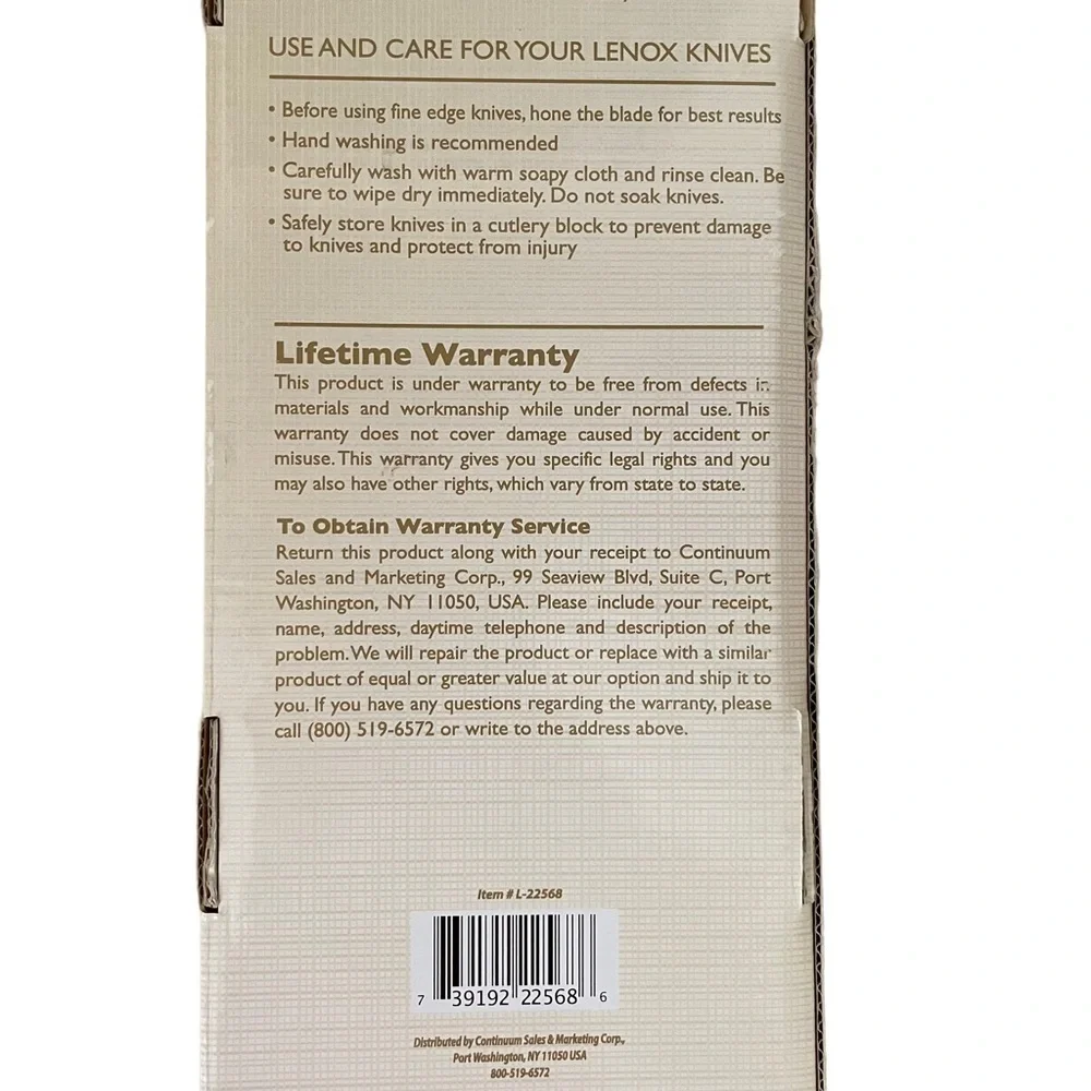 Lenox | 2 piece Carving set, high carbon German steel, Knife and Fork